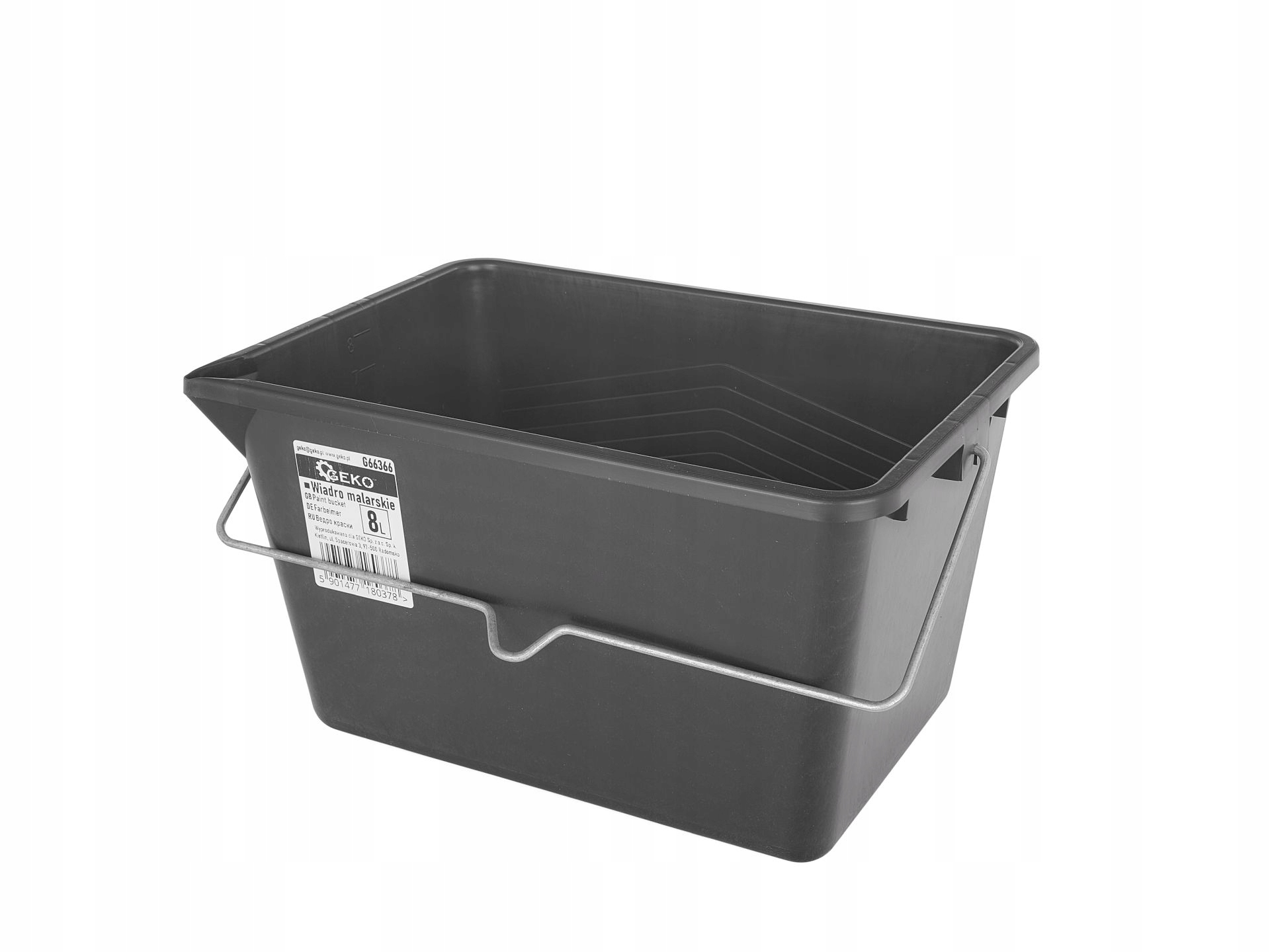 Wiadro malarskie kuweta 8l GEKO czarne Kod producenta G66366
