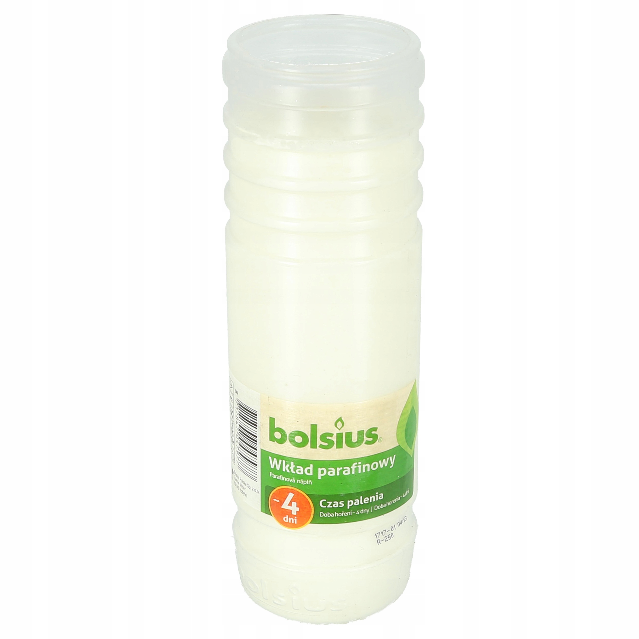 

Wkład parafinowy Bolsius (4D) do zniczy 4dni 20szt