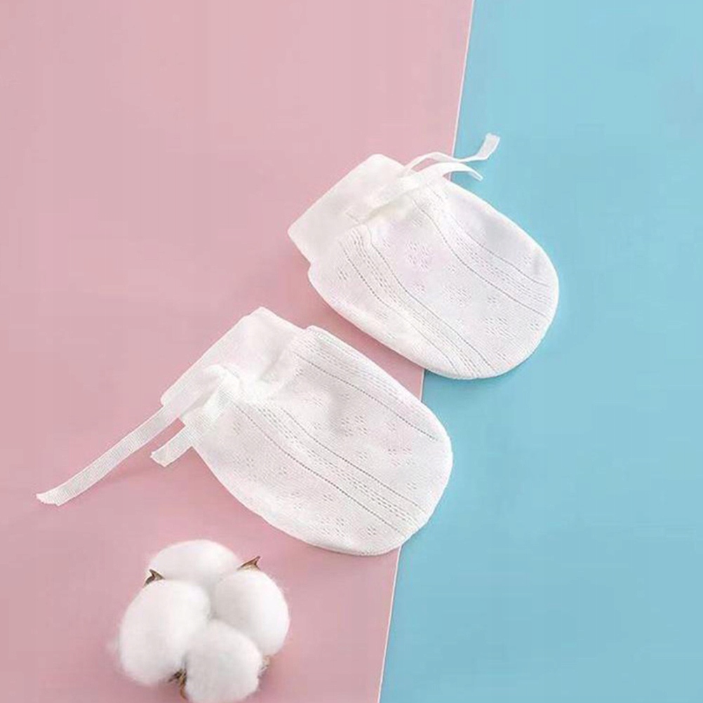 4 PARY RĘKAWIC DLA NIEMOWLĄT NOWORODKOWE RĘKAWICE NIEZARYSOWANE Wiek dziecka 18 lat +