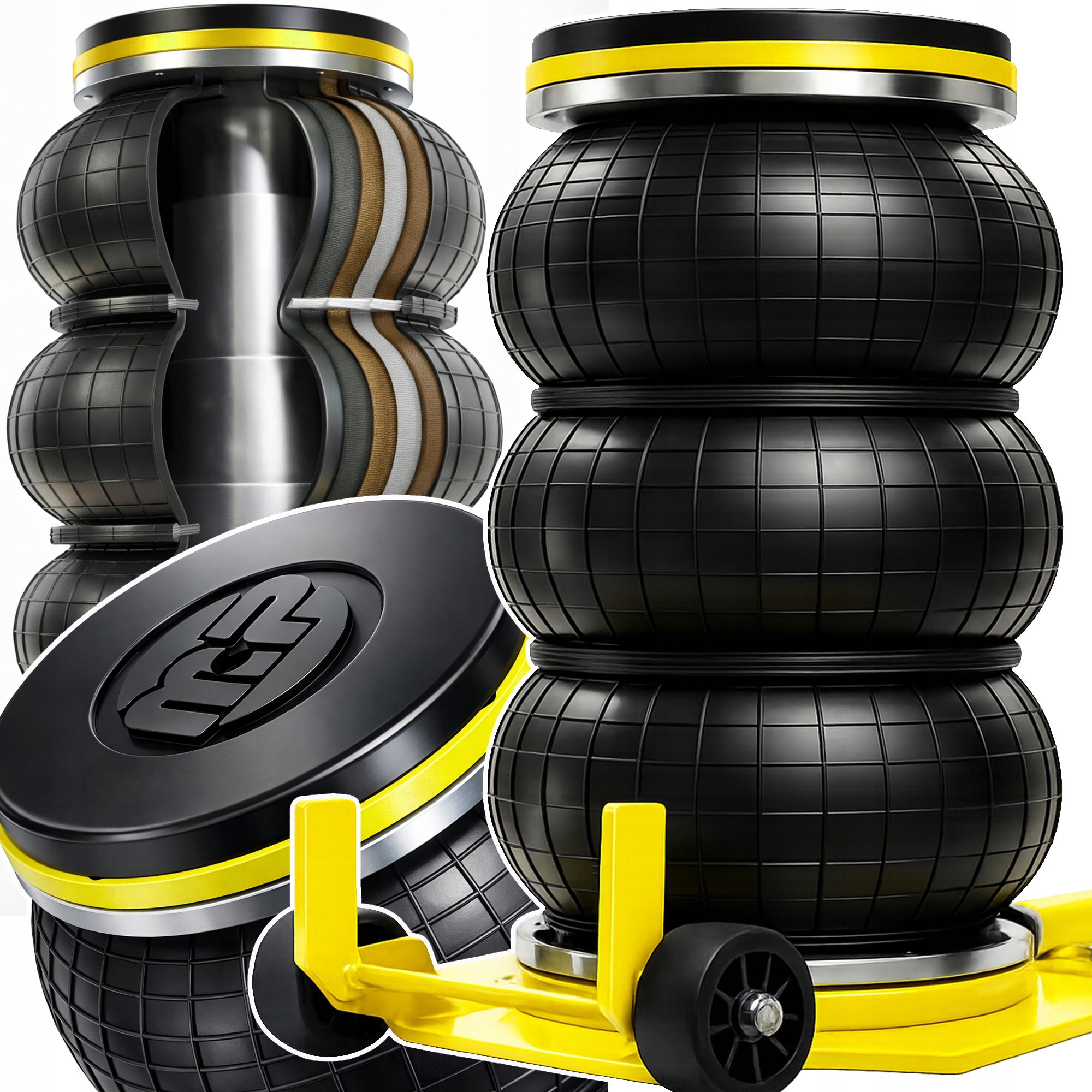 Hever vzduchový Polštářový Zvedák gumový Polštářový 3,5 T žába Majster Mp Pro