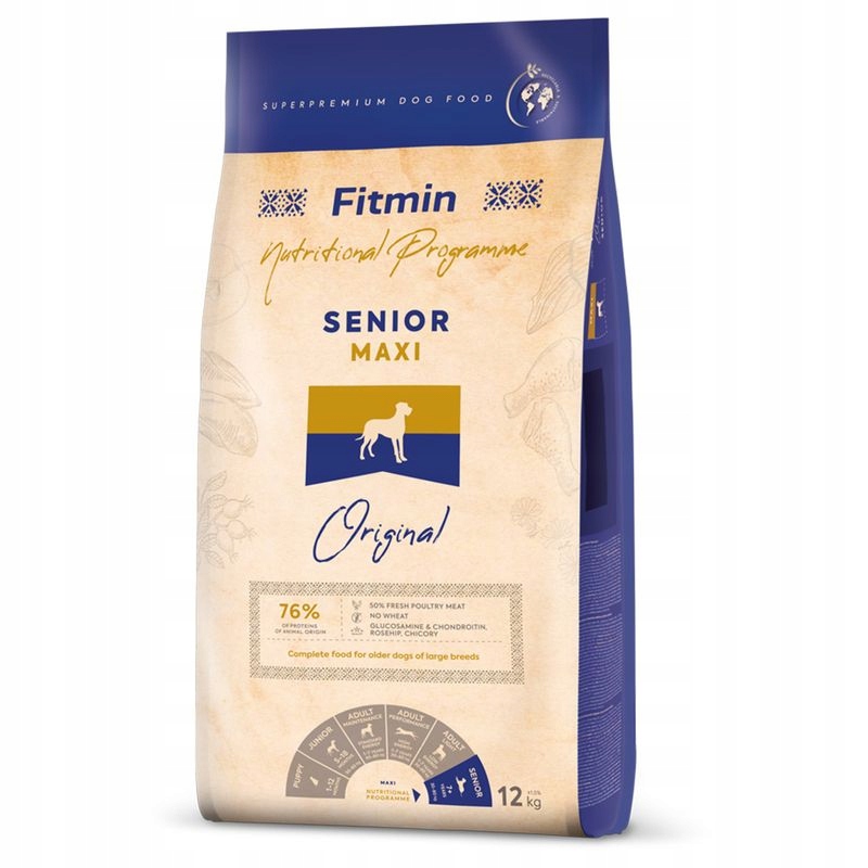 Levně Fitmin Maxi Senior Krmivo pro psy velkých plemen 12 kg