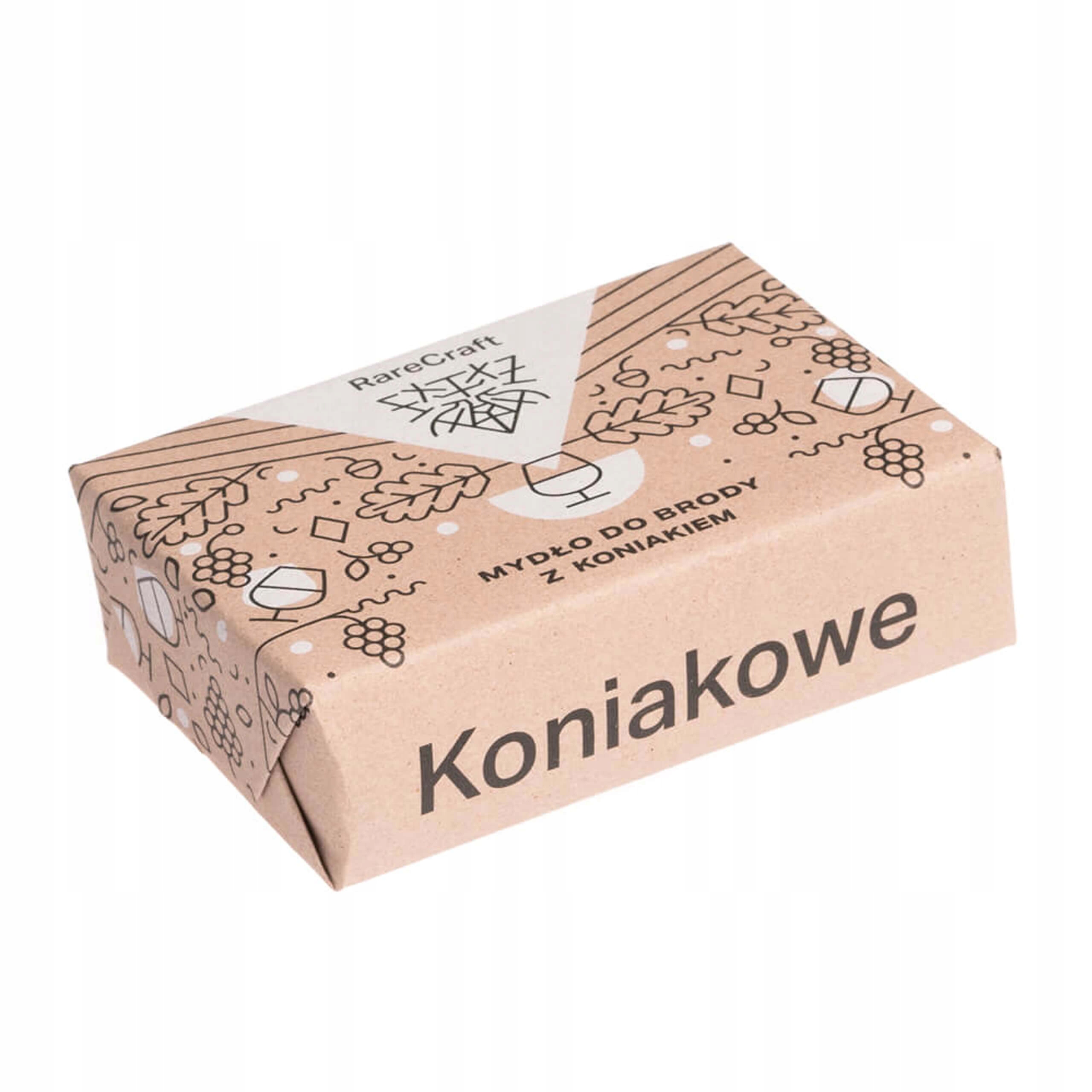 Mydło do brody RareCraft Koniakowe 110g Stan opakowania oryginalne