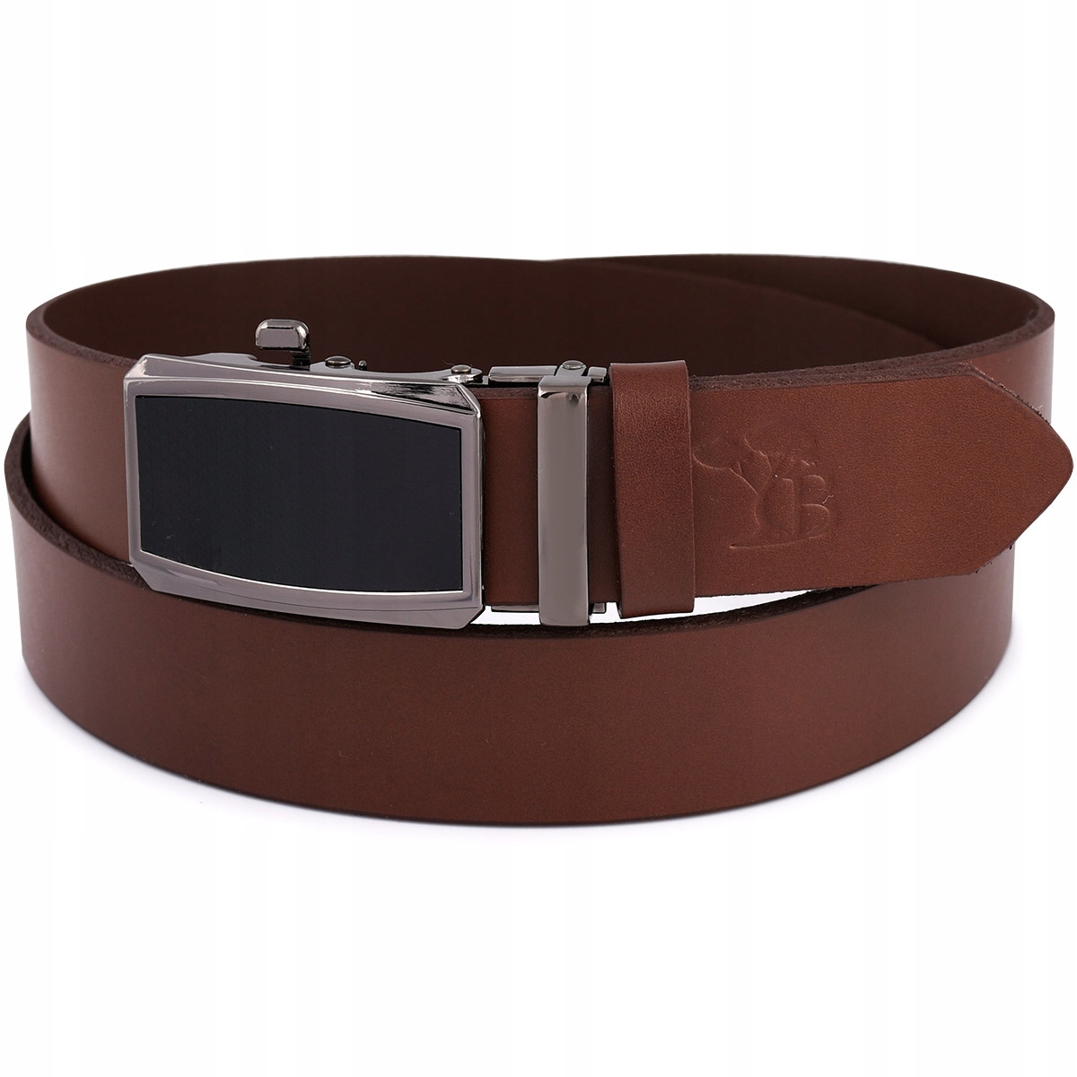 Pasek męski skórzany do spodni automat Beltimore Długość bez klamry 120 cm