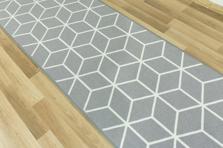 szer. 80 cm PODGUMOWANY CHODNIK ROMBY JASNY SZARY CUBES Szerokość produktu 80 cm