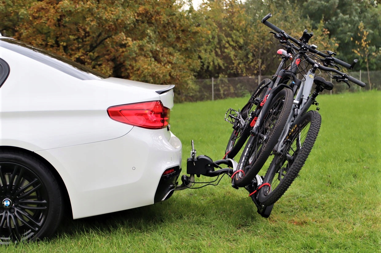 BAGAŻNIK NA HAK DO MAX 2 ROWERÓW Szerokość produktu 112 cm