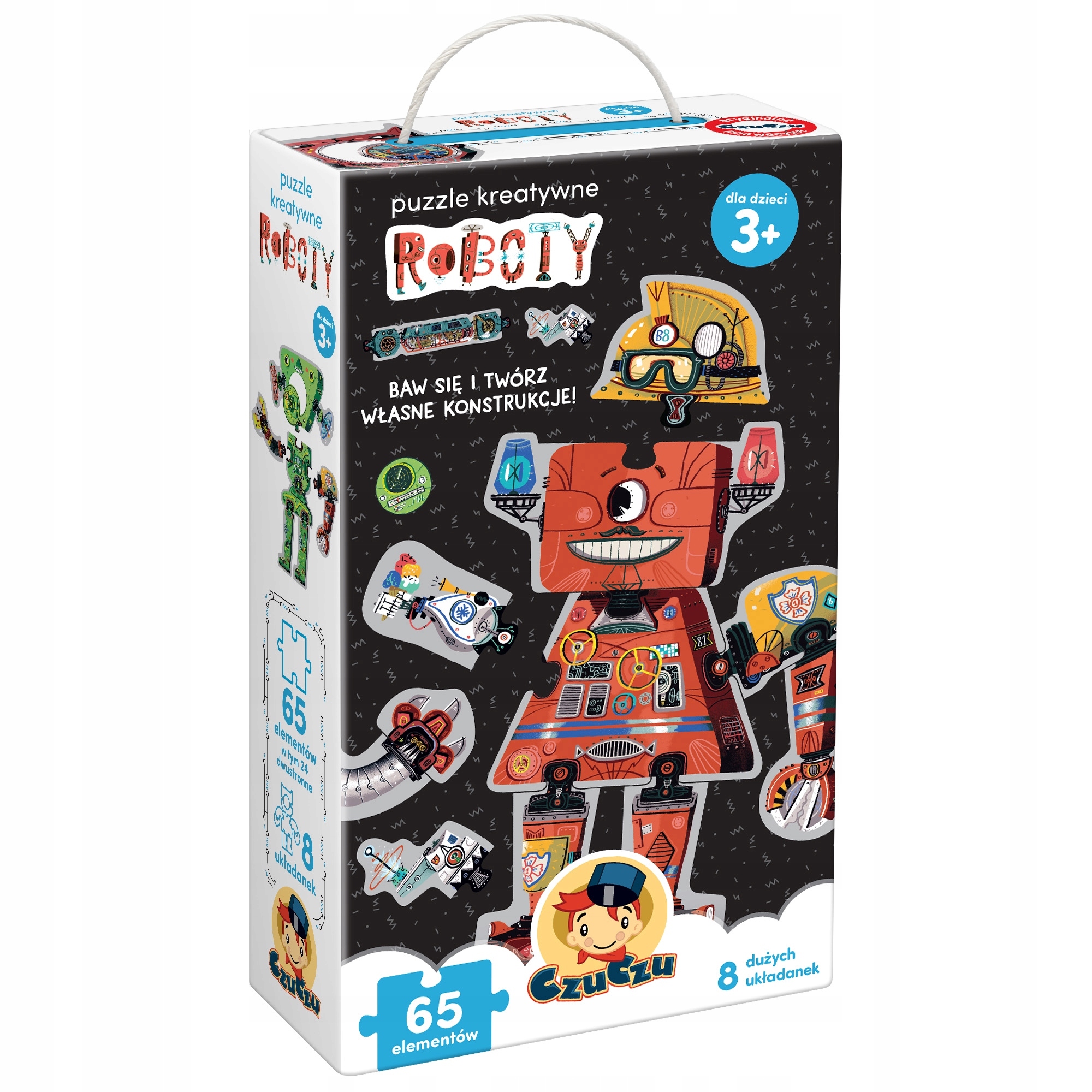 

CzuCzu Puzzle Kreatywne Roboty 65el. 8 Robotów