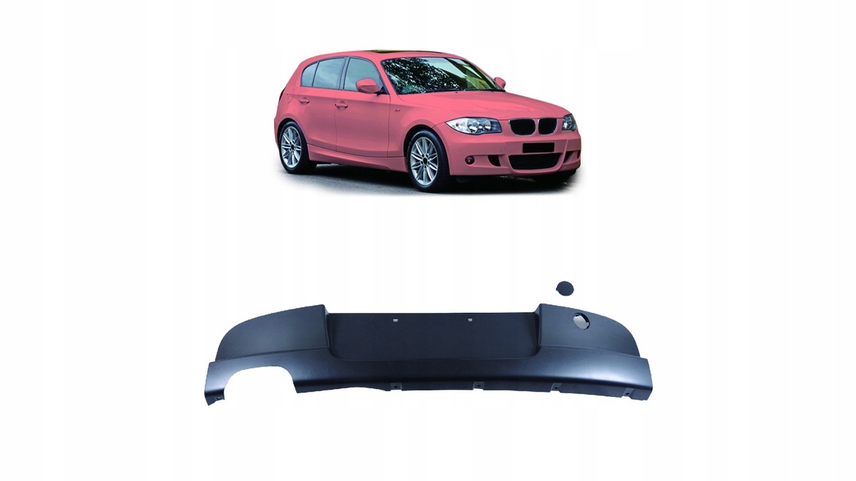Difuzér Bmw 1 E81 E87 zadný Matt Black