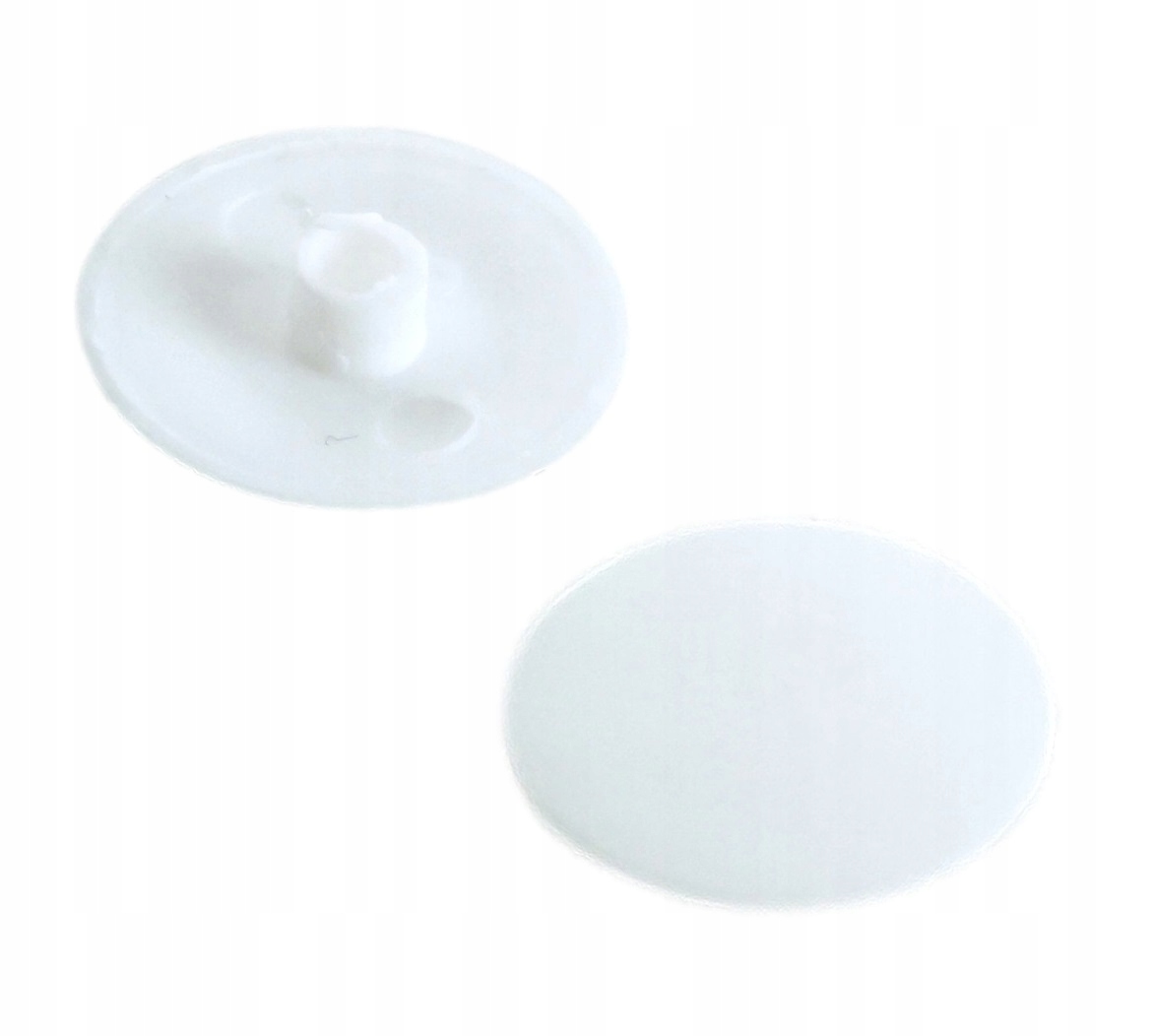 

100 x Zaślepka do mimośrodu 15 mm meblowa biała