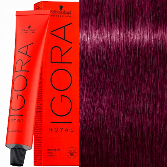 SCHWARZKOPF IGORA ROYAL FARBA DO WŁOSÓW 9-98 Jasny blond Fioletowo-Czerwony
