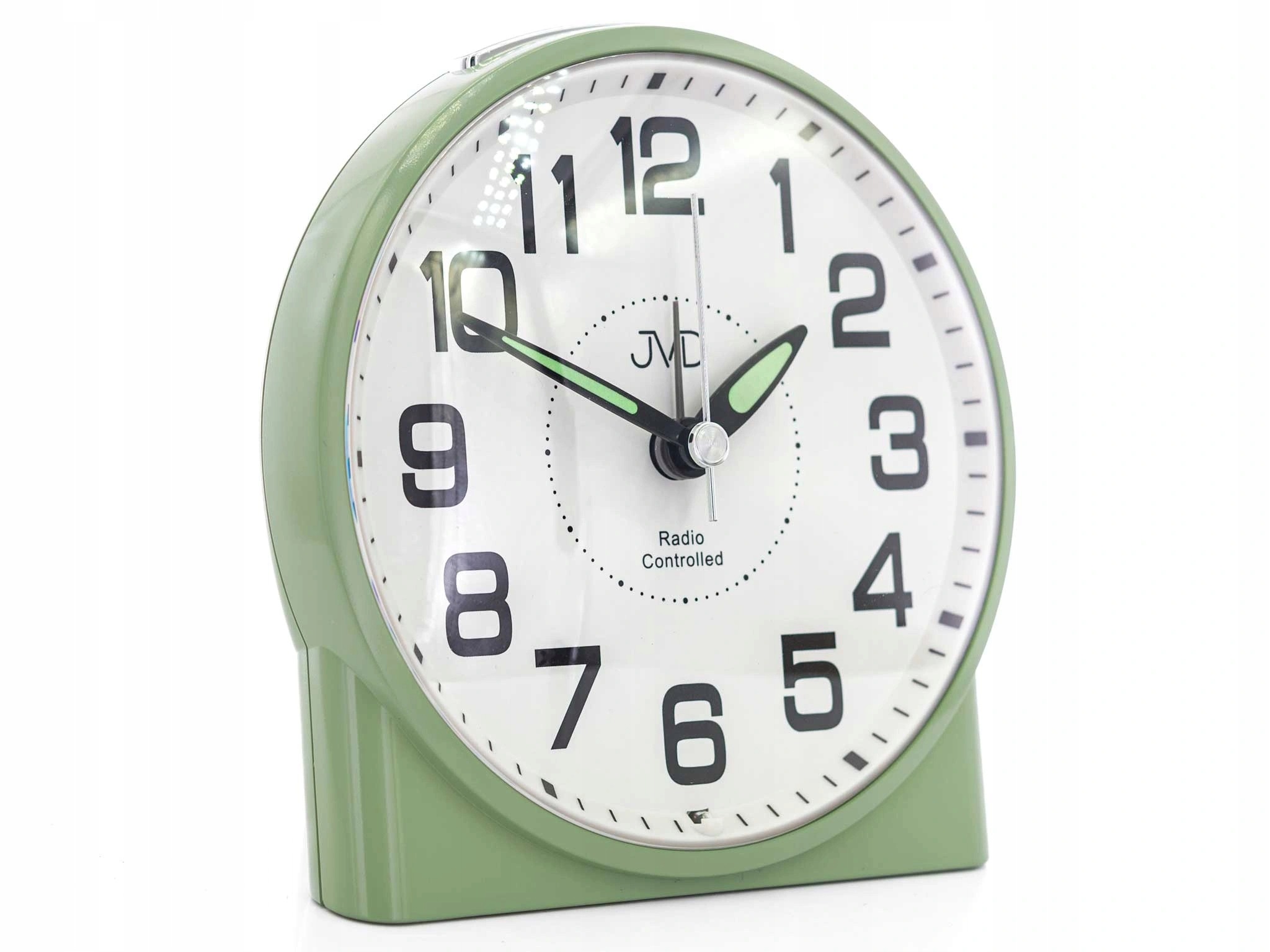 Budík Jvd RB22.2 Zelený Alarm Snooze Podsvícení Řízené Rádiem
