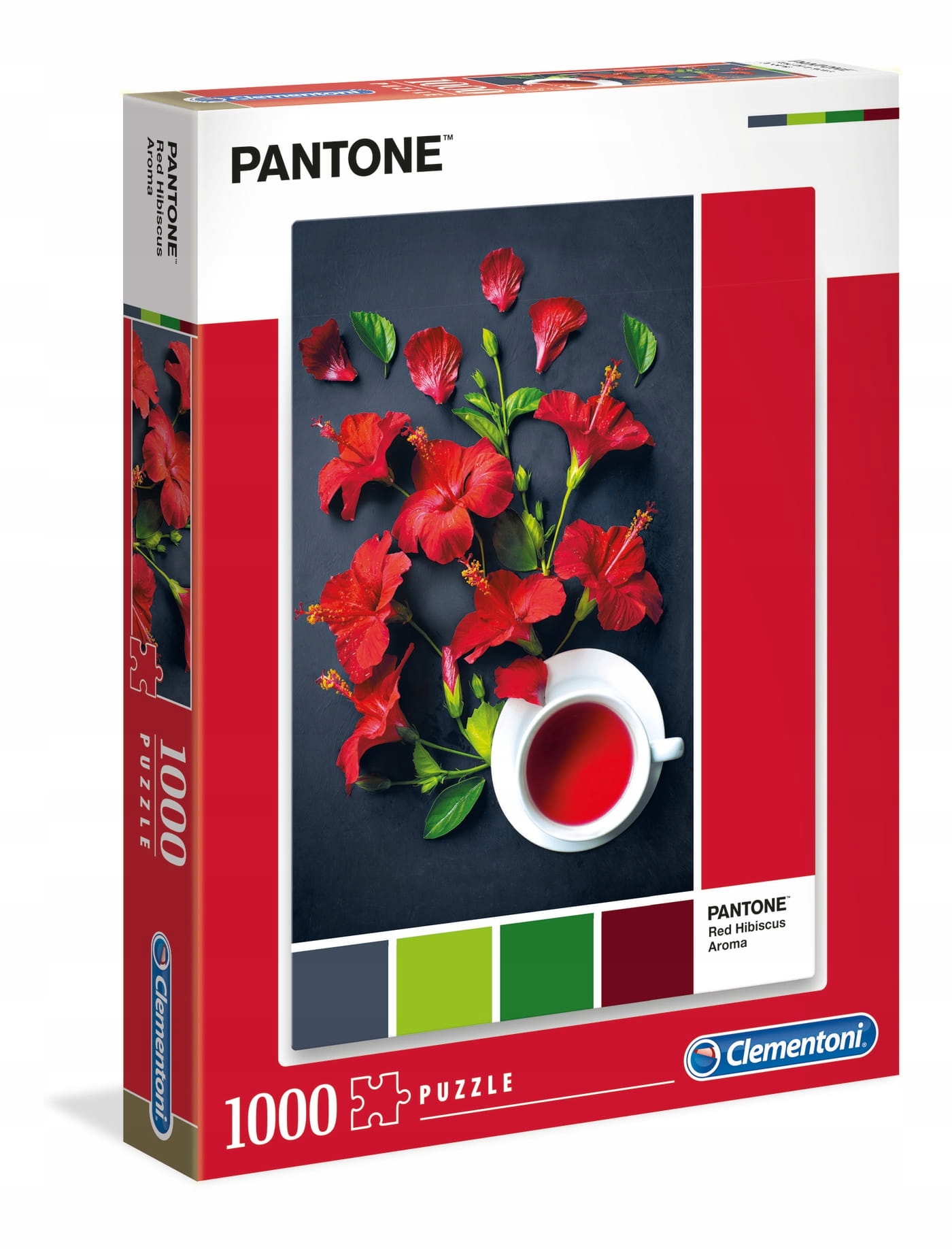 

Clementoni puzzle 1000 elementów czerwony hibiskus