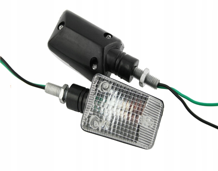 

Kierunkowskazy kierunki trapez 12v białe krótkie