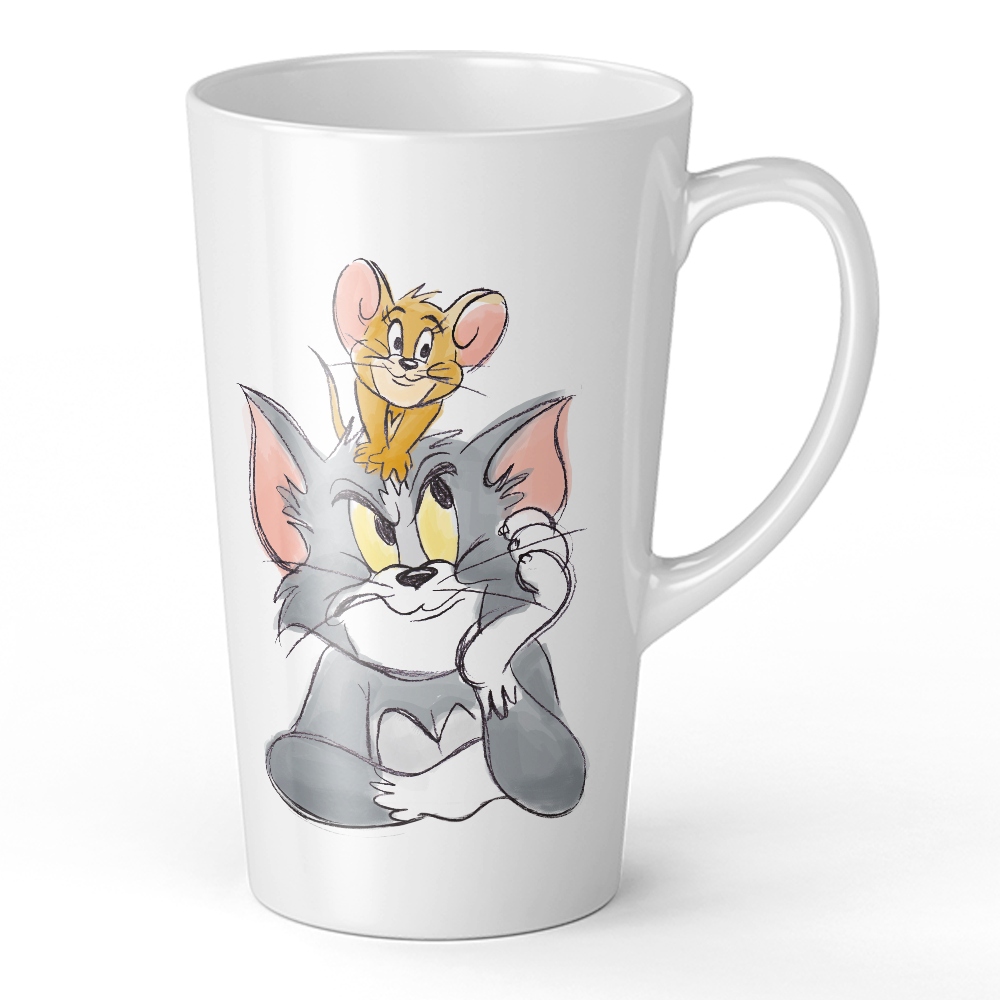 

Ceramiczny kubek XL Latte Tom i Jerry Duży 450ml