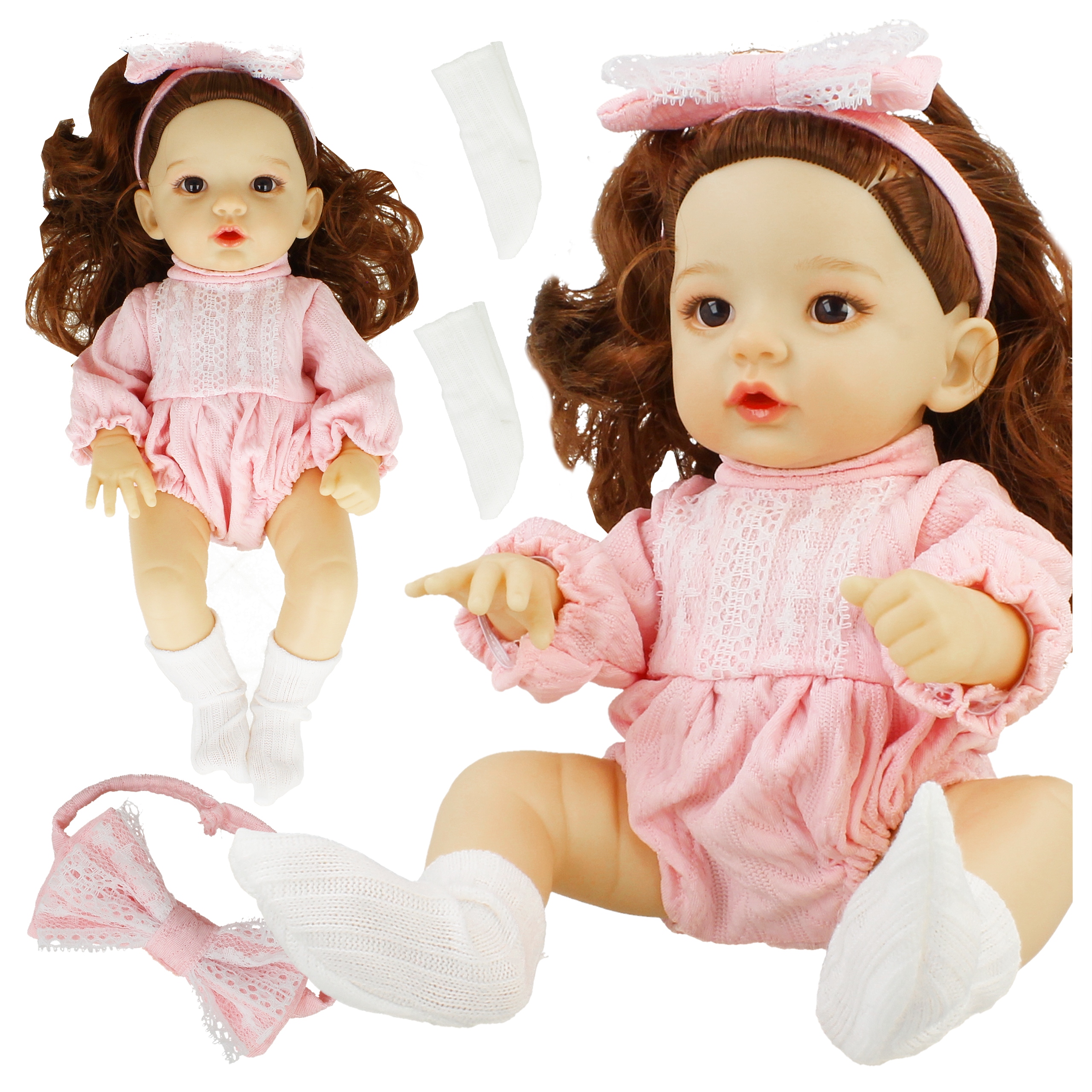 Lalka Bobas z Akcesoriami Dzidziuś Długie Włosy Prezent Dla Dziewczynki Kod producenta Z2282