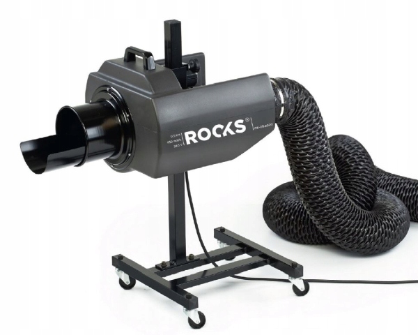 Rooks Mobilný Odsávač Spalín, Odsávanie Spalín 430 M3/H, 0,37 Kw, Fi 120 MM, 23