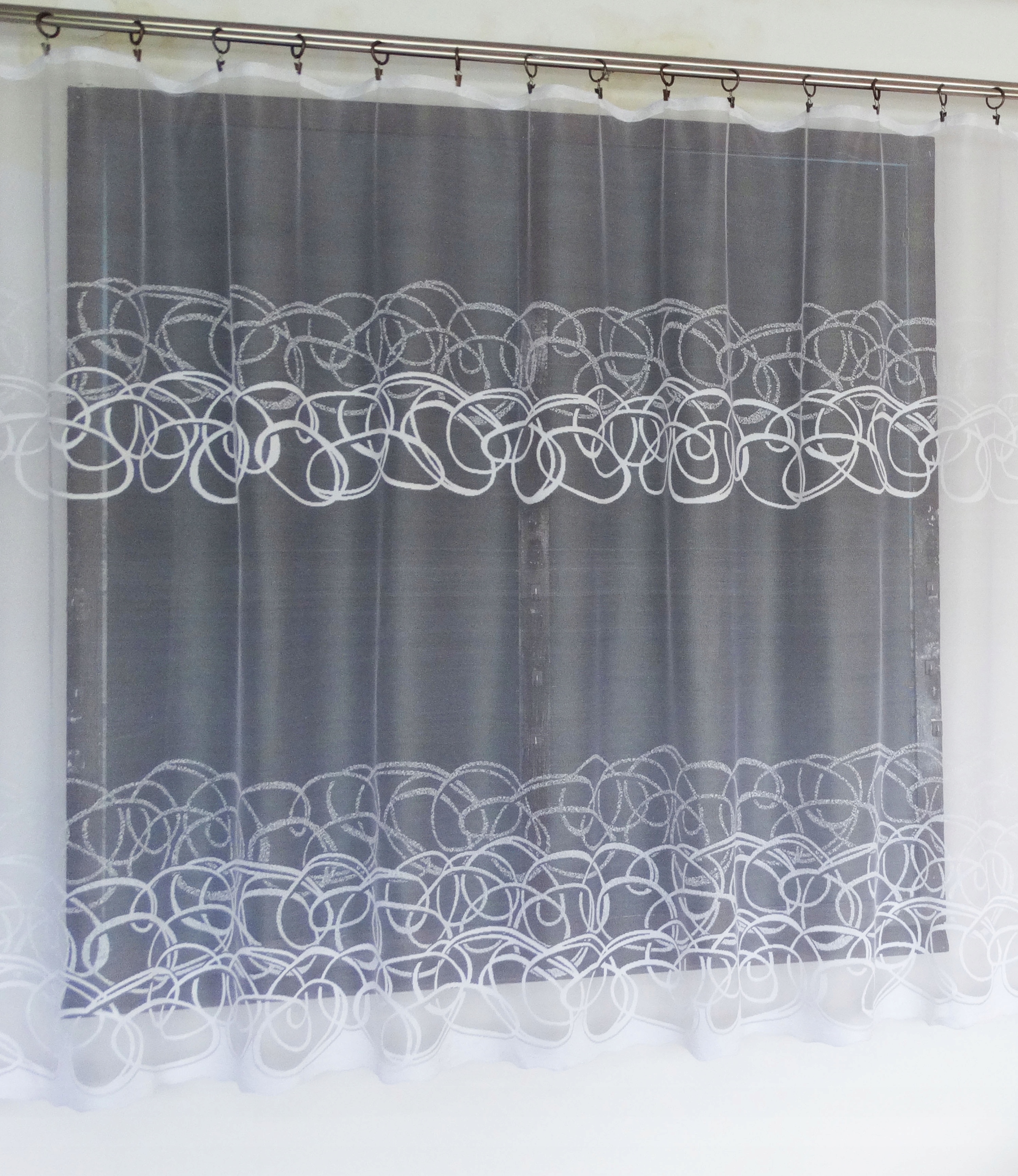 Mg Záclona 618/227 Bílá 500X180 cm Hotová Obšitá Bt