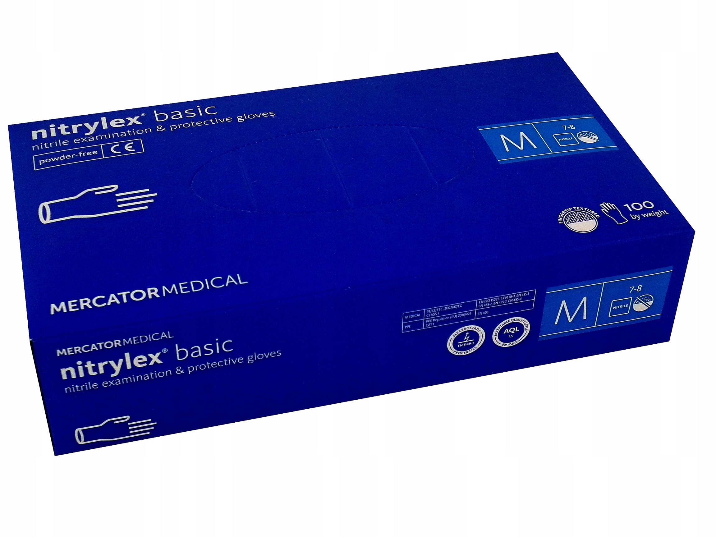 

Rękawice nitrylowe rękawiczki Mercator rozmiar M