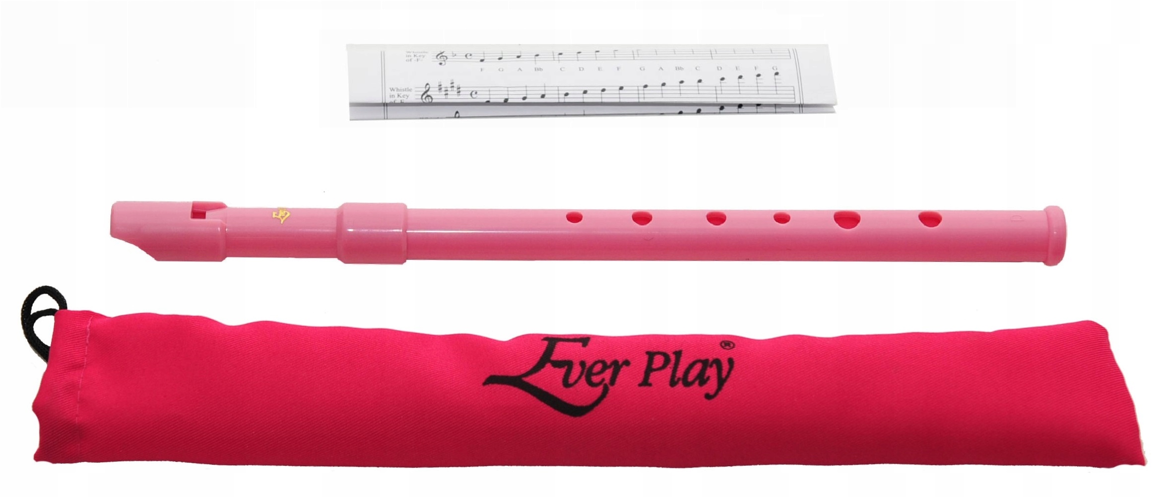 FLAŻOLET Z ETUI "D" ROŻOWY + ZESZYT DO NUT Kod producenta SI-922 PINK