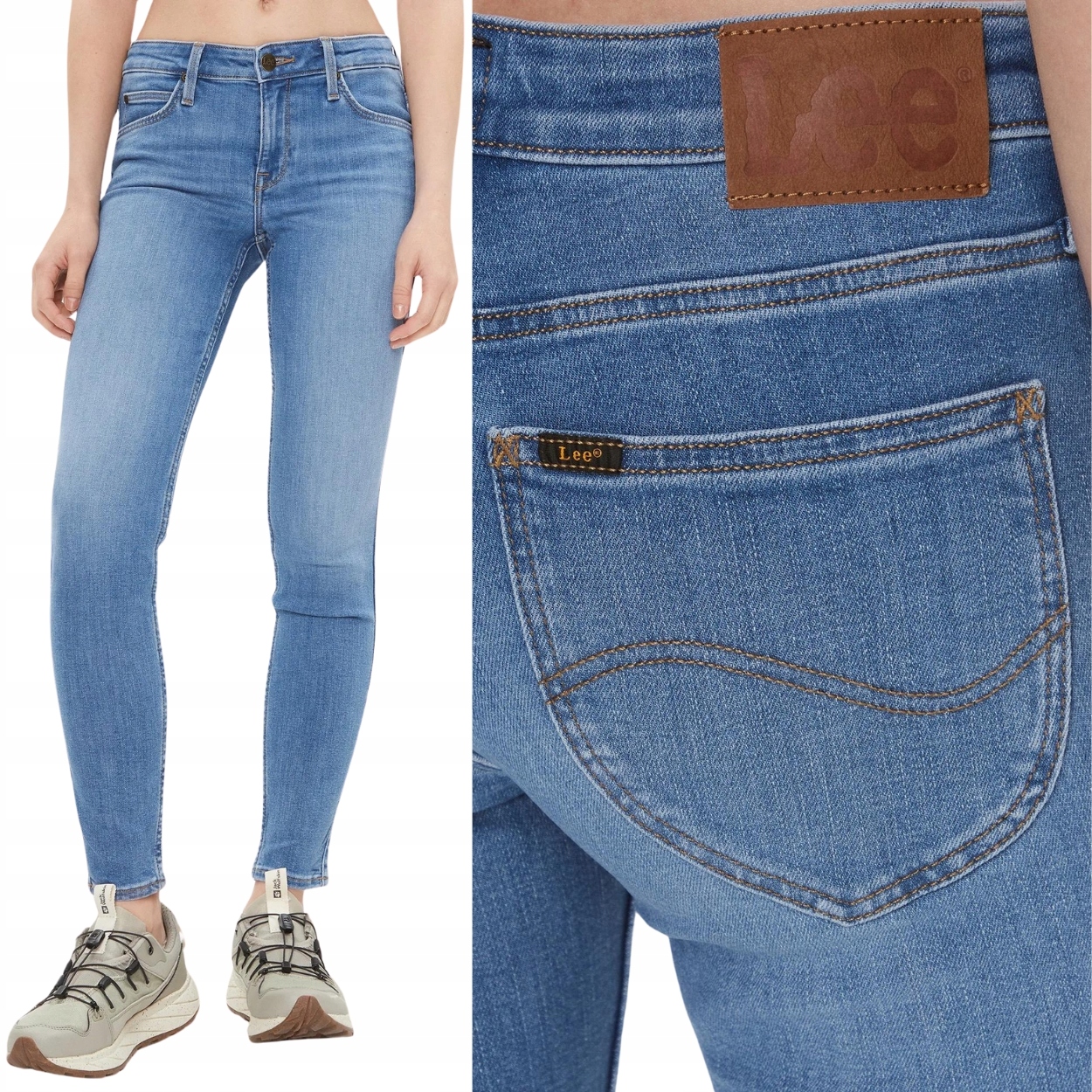Lee Scarlett Majestic Wave Džins dámské džínové úzké nohavice kalhoty W27 L31