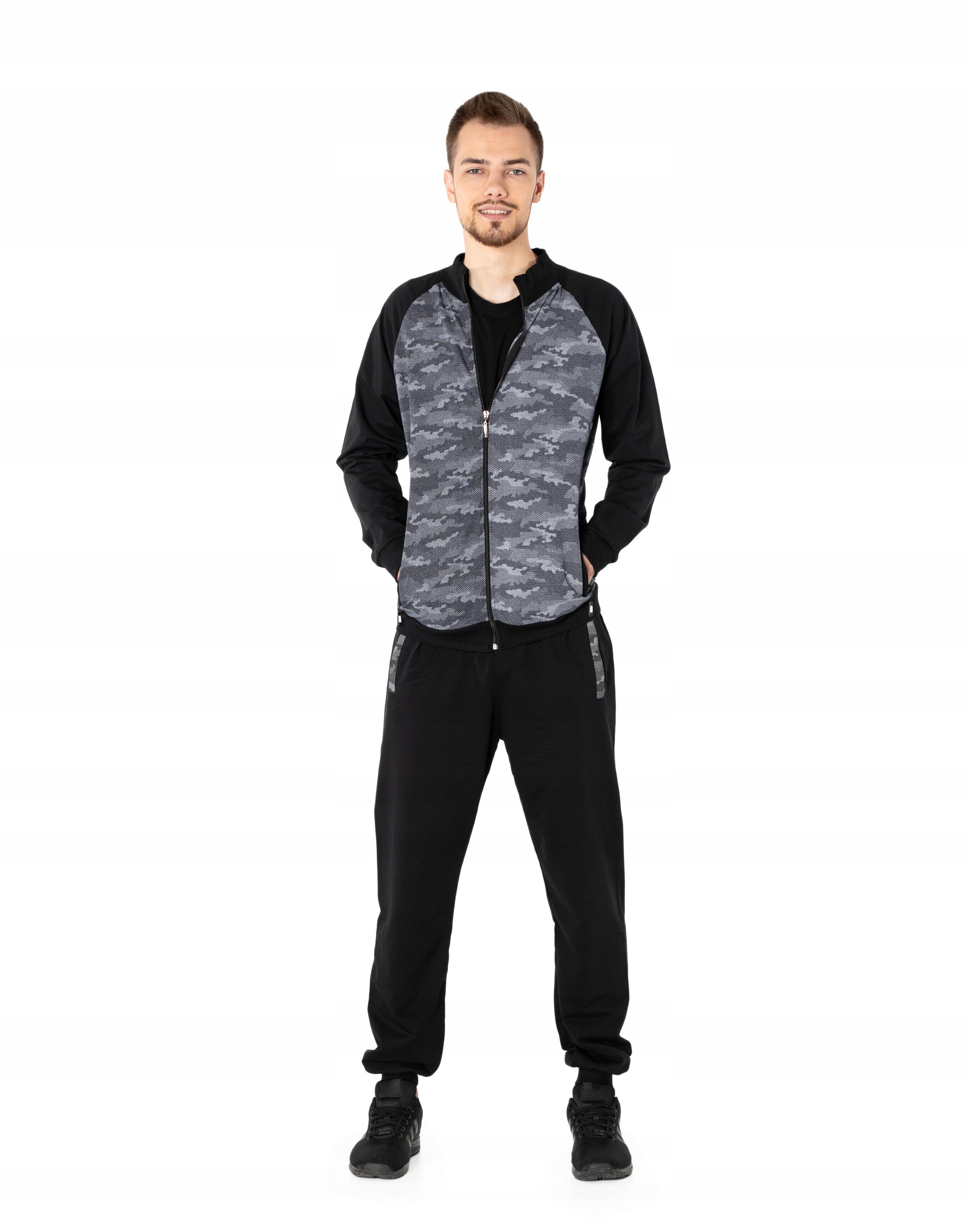 

Komplet Dresowy Męski Bluza Spodnie Dres KB01-1 XL