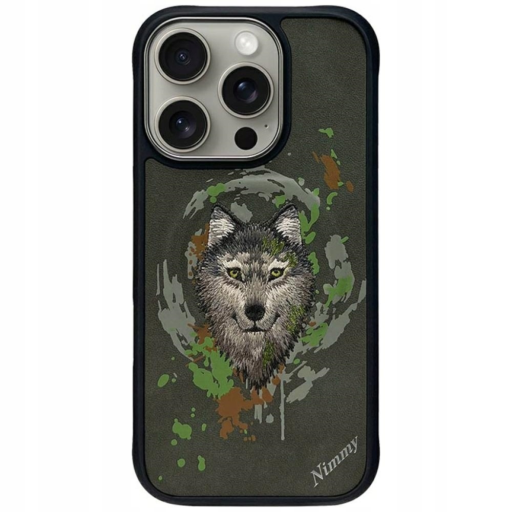 Etui Nimmy Wilk MagSafe na iPhone 16 Pro szare Nimmy