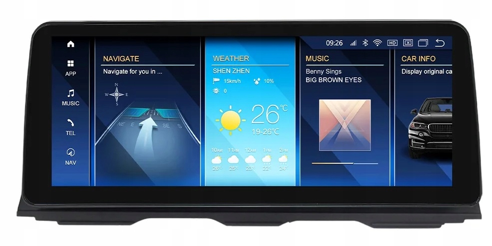 Radio Nawigacja Bmw 5 F10 F11 2010-2013 Android pod system CIC Carplay