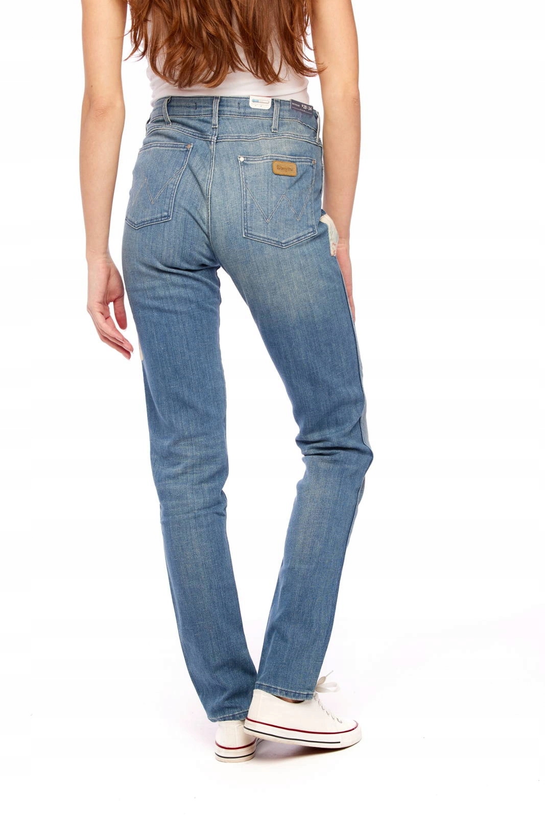 Dámské jednoduché džíny Wrangler Ashboro Blue Coctail W26Q9672M 30/34