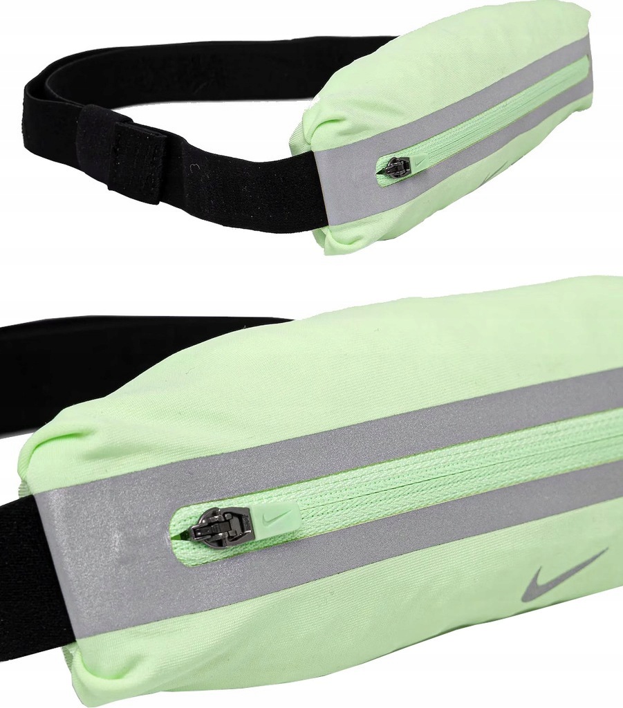 Pas biegowy Nike saszetka biodrowa Slim Waist 3.0 3694.327 zielony