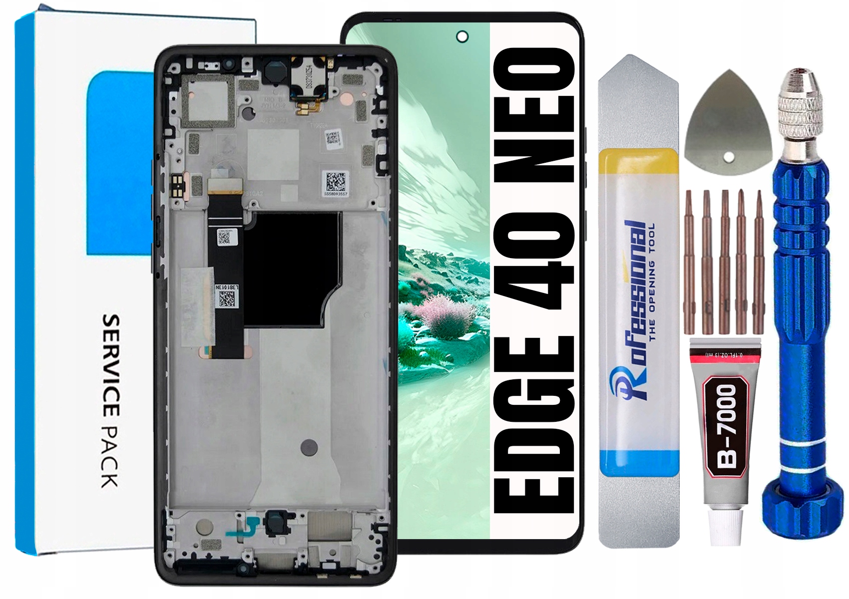 Displej Pro Motorola Edge 40 Neo Originální Obrazovka Rámeček