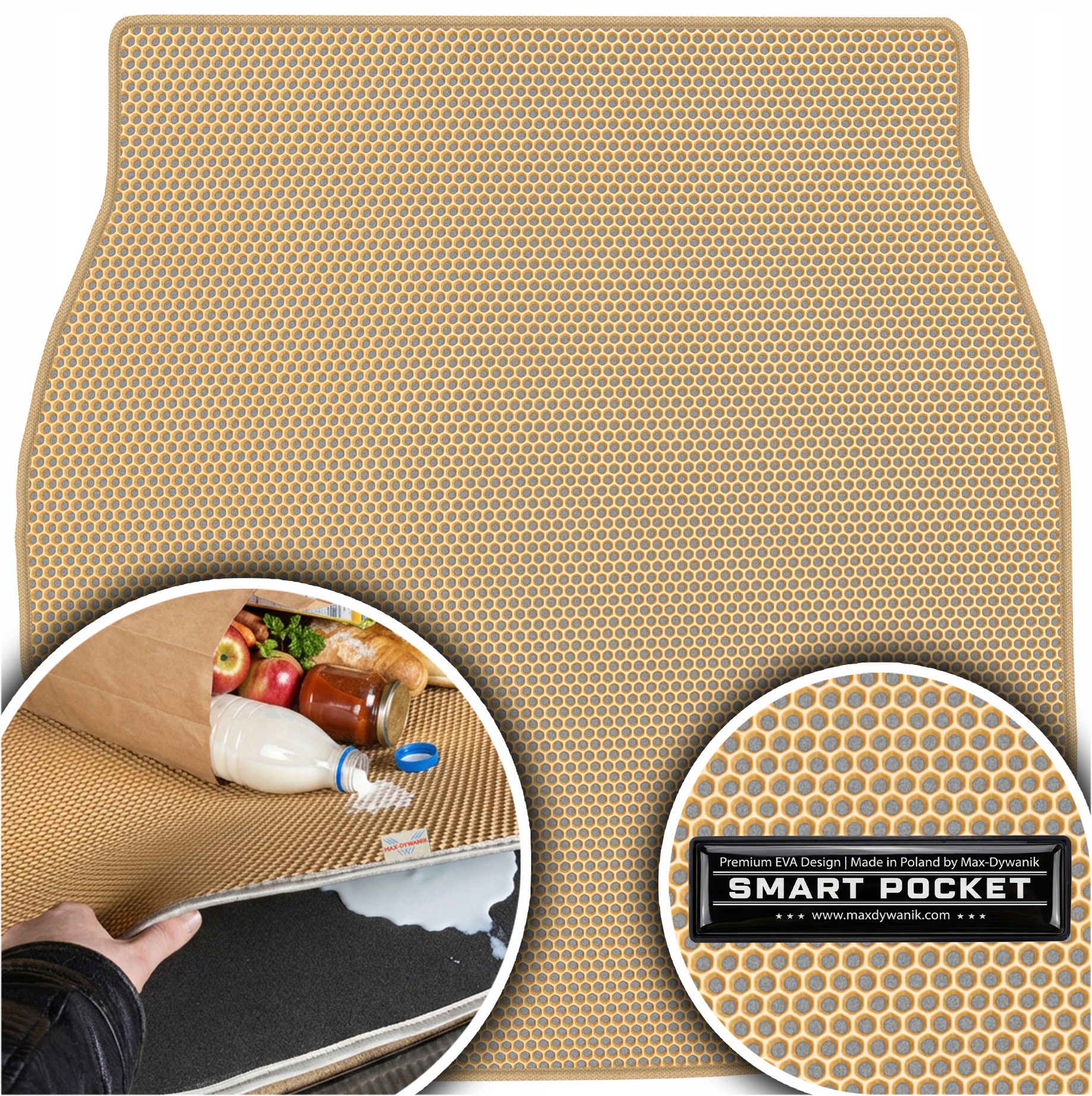 Volvo S80 II Sedan 2006-2016 Vložka do batožinového priestoru Eva Smart Pocket Béžová