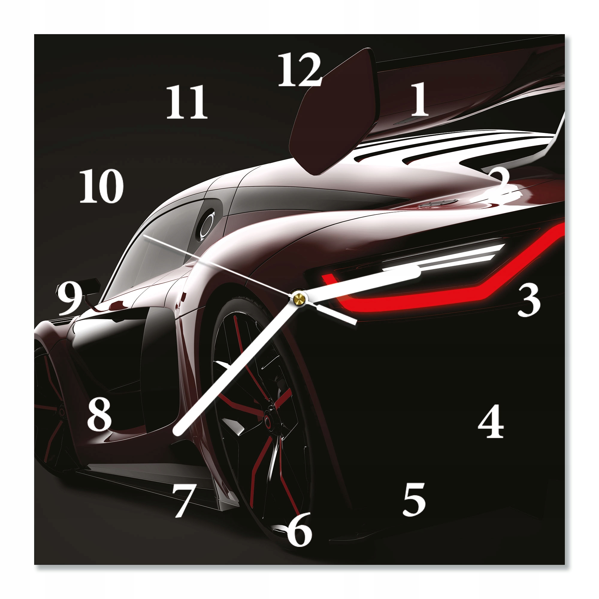 

Zegar z bezpiecznego szkła Samochód 30X30