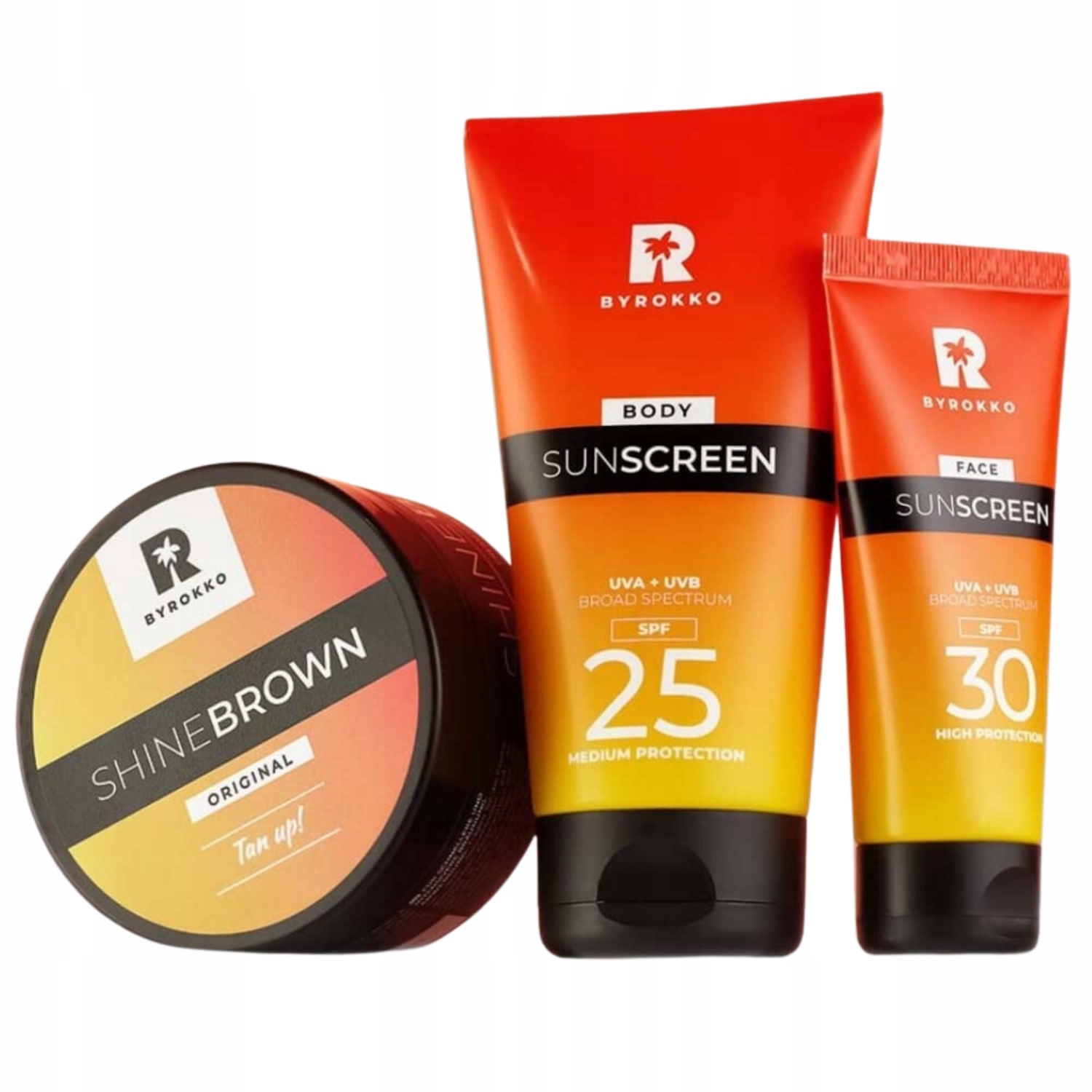 Byrokko Sada Shine Brown Sunscreen SPF25 krém na obličej SPF30