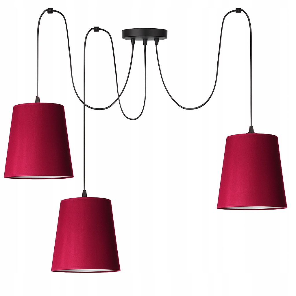 Moderní Stropní Závěsná Lampa Spider Pavouk Loft Stínidla Kužel E27 Led