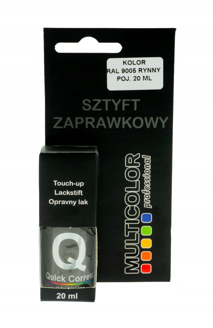 Lakier Sztyft Zaprawkowy Czarny Ral 9005 20ML