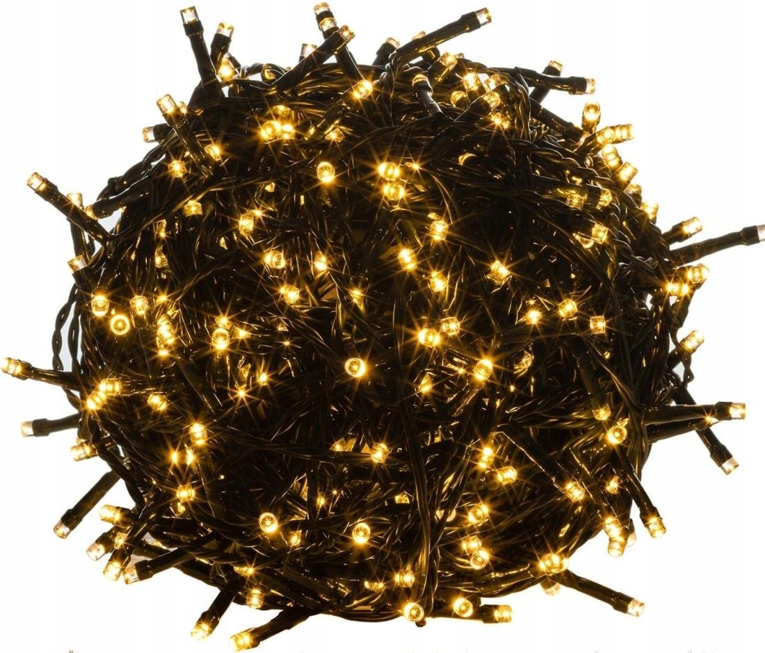 

Lampki choinkowe 500 Led ciepłe białe 35m wew/zew