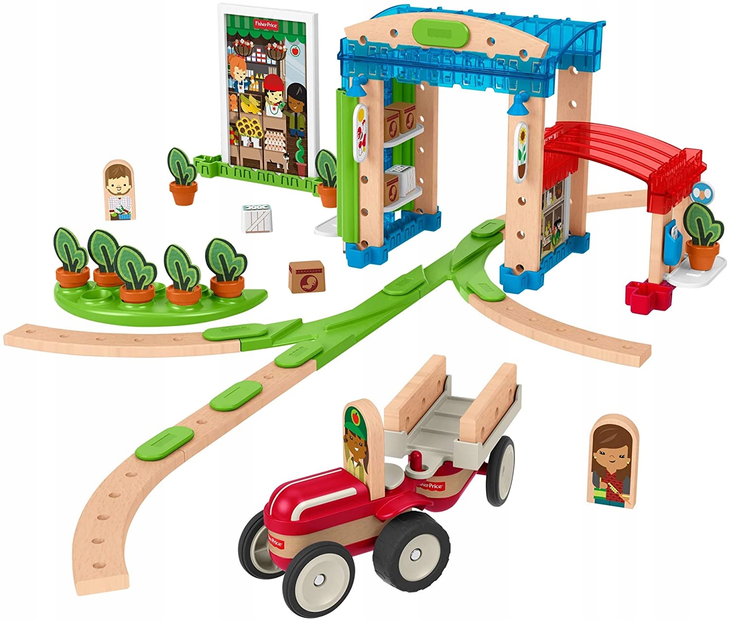 

Fisher Price FXG14 Kolejka Drewniana Miasto 75 El.