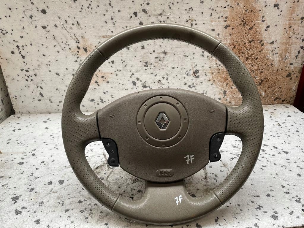 RENAULT1 - РУЛЬОВЕ КОЛЕСО RENAULT CLIO III БЕЖЕВА ШКІРА