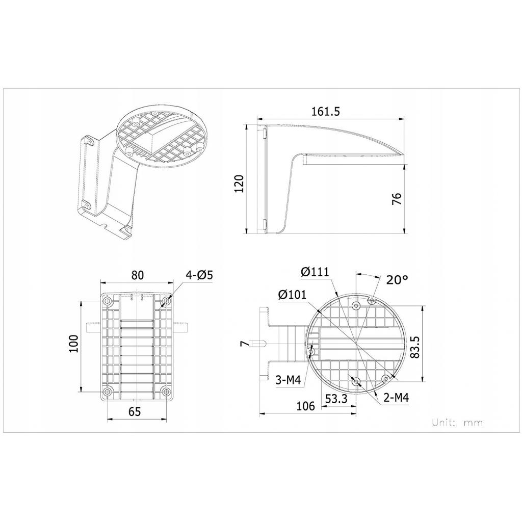 UCHWYT HIKVISION DS-1258ZJ Marka Hikvision