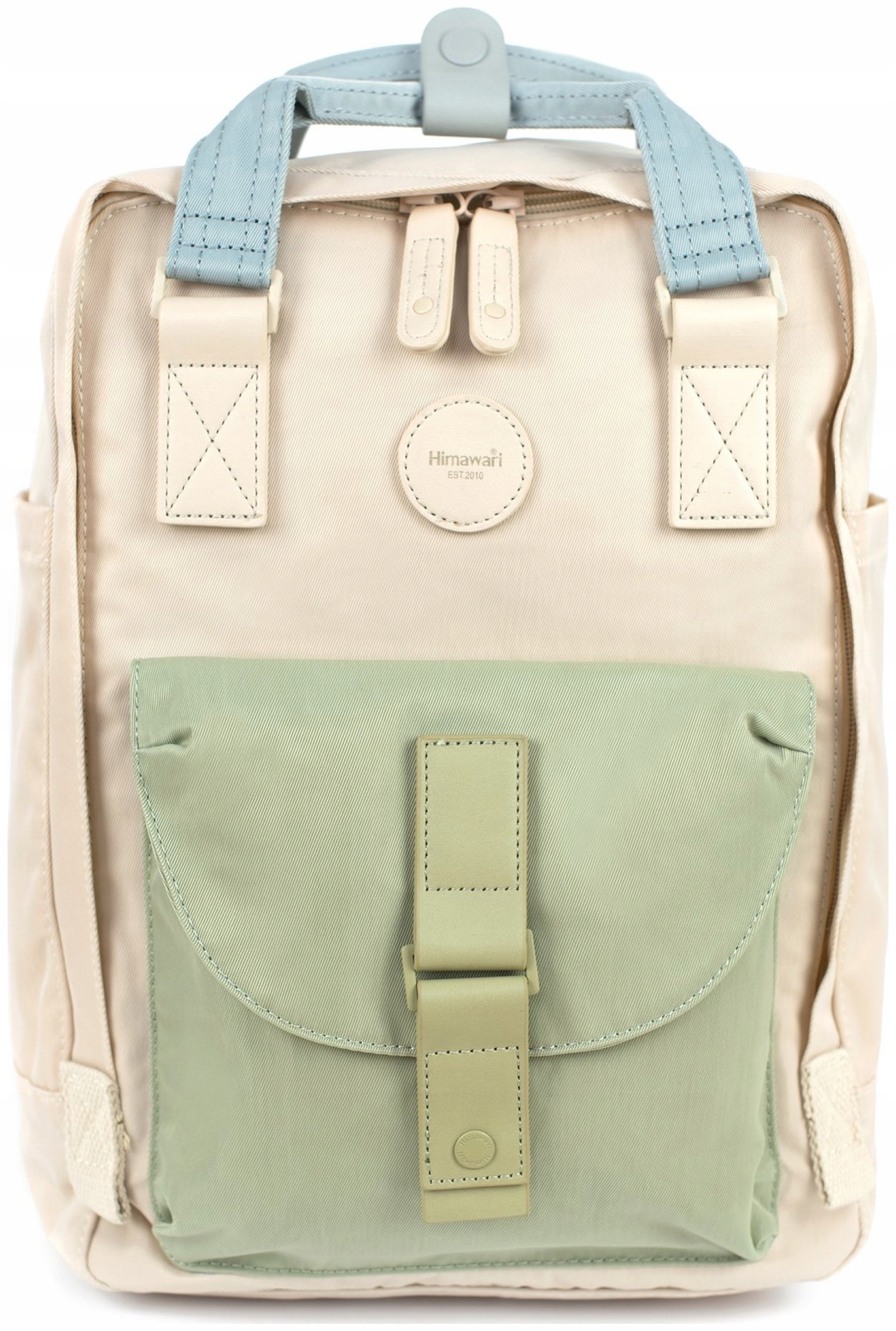 Batoh na notebook Himawari Cupcake S prostorný organizér, světle béžový