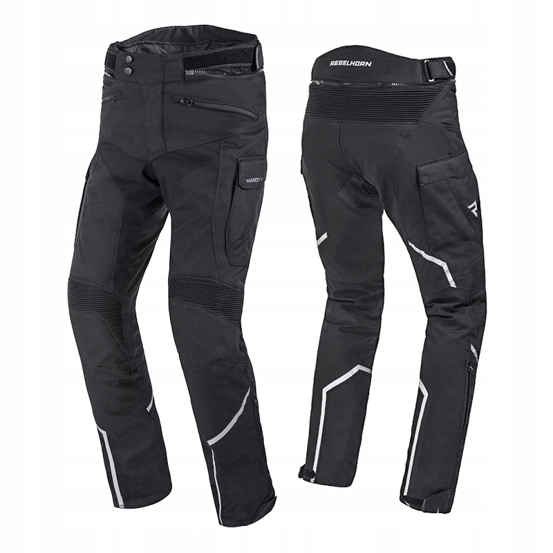 Rebelhorn Textilné Pánske Motocyklové Nohavice Hardy II Black Short Leg 4XL