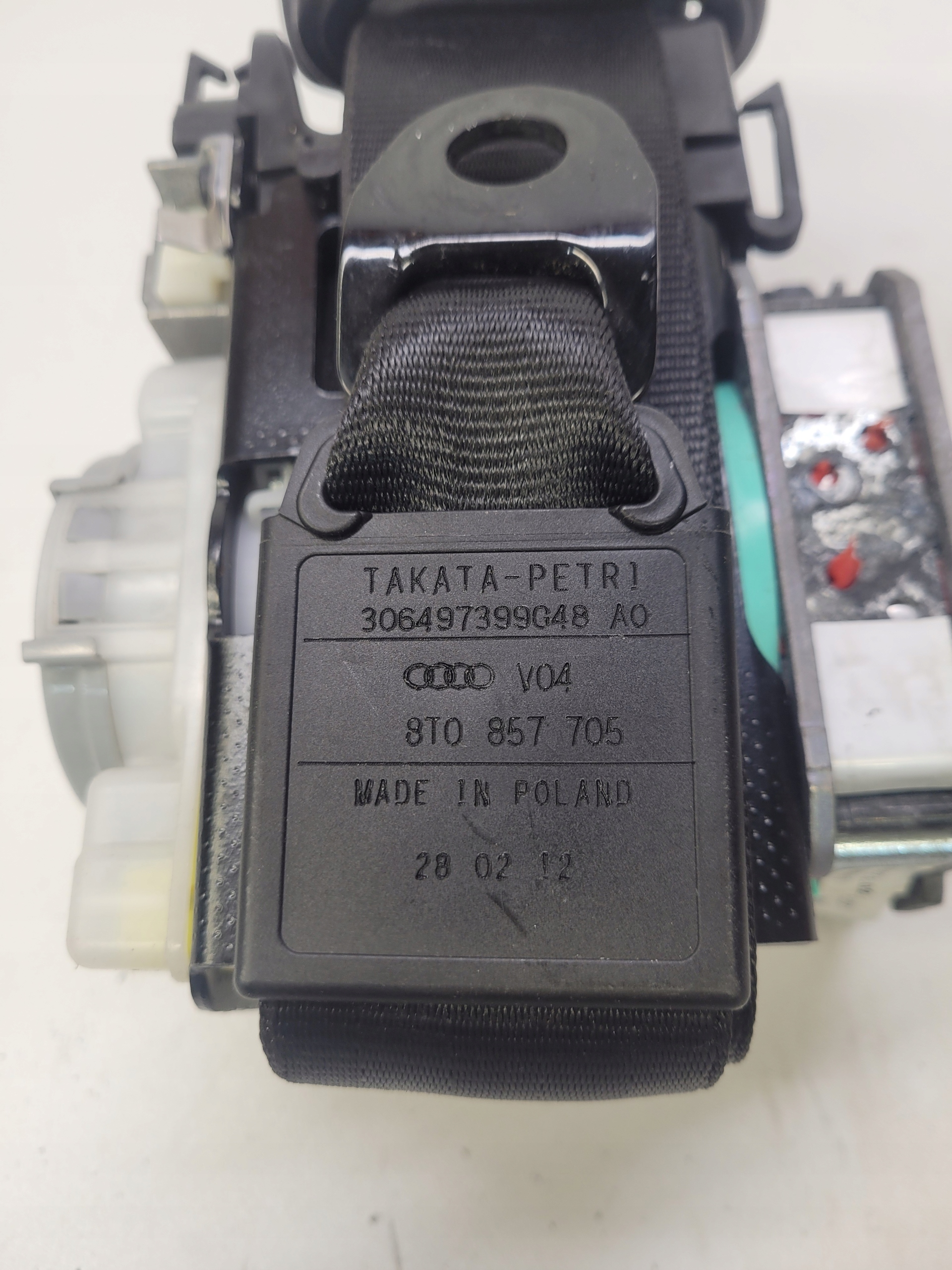 Ceinture de sécurité avant AUDI A5 8T 8T0857705 Endommagé