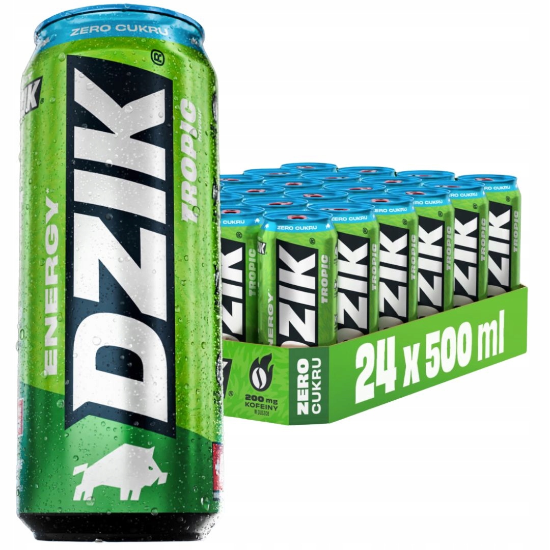 Wk Dzik Energy 500 ml Napój energetyczny Energetyk 0 kalorii 0 cukru koks