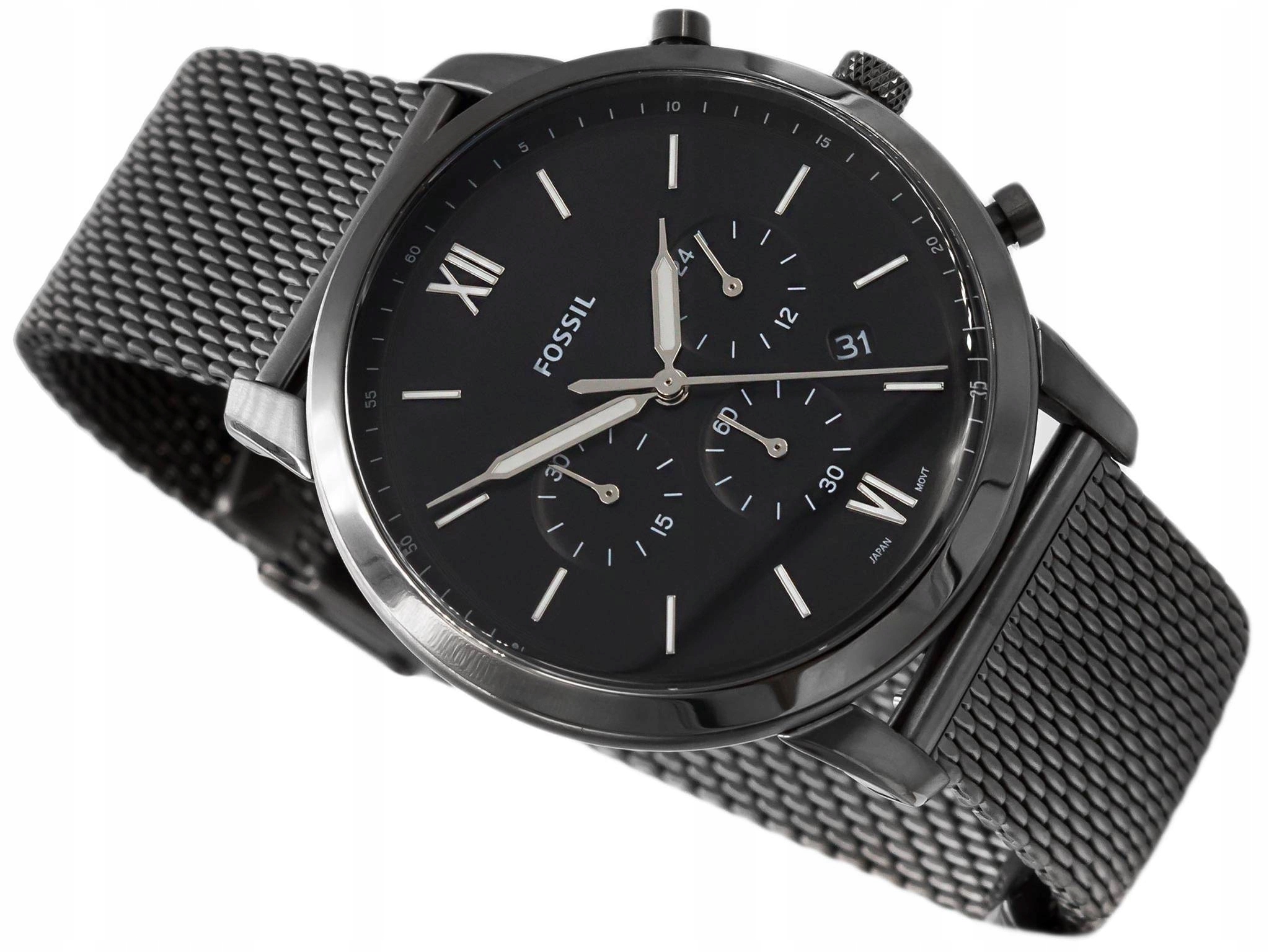 Męski Zegarek Fossil FS5699 Neutra Mesh Stoper