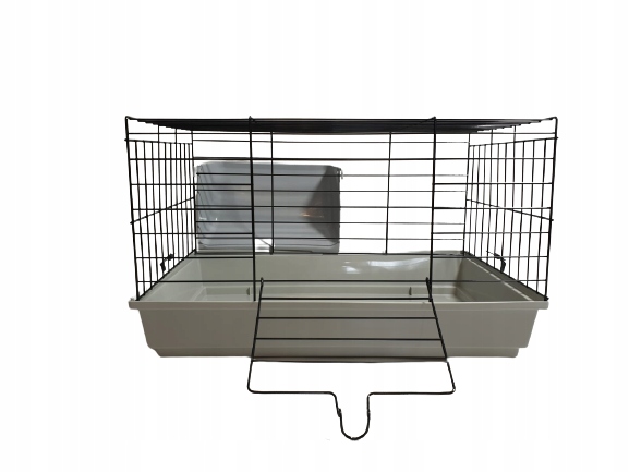 Levně Klec pro morče králíka Prasátka 60 cm šedá