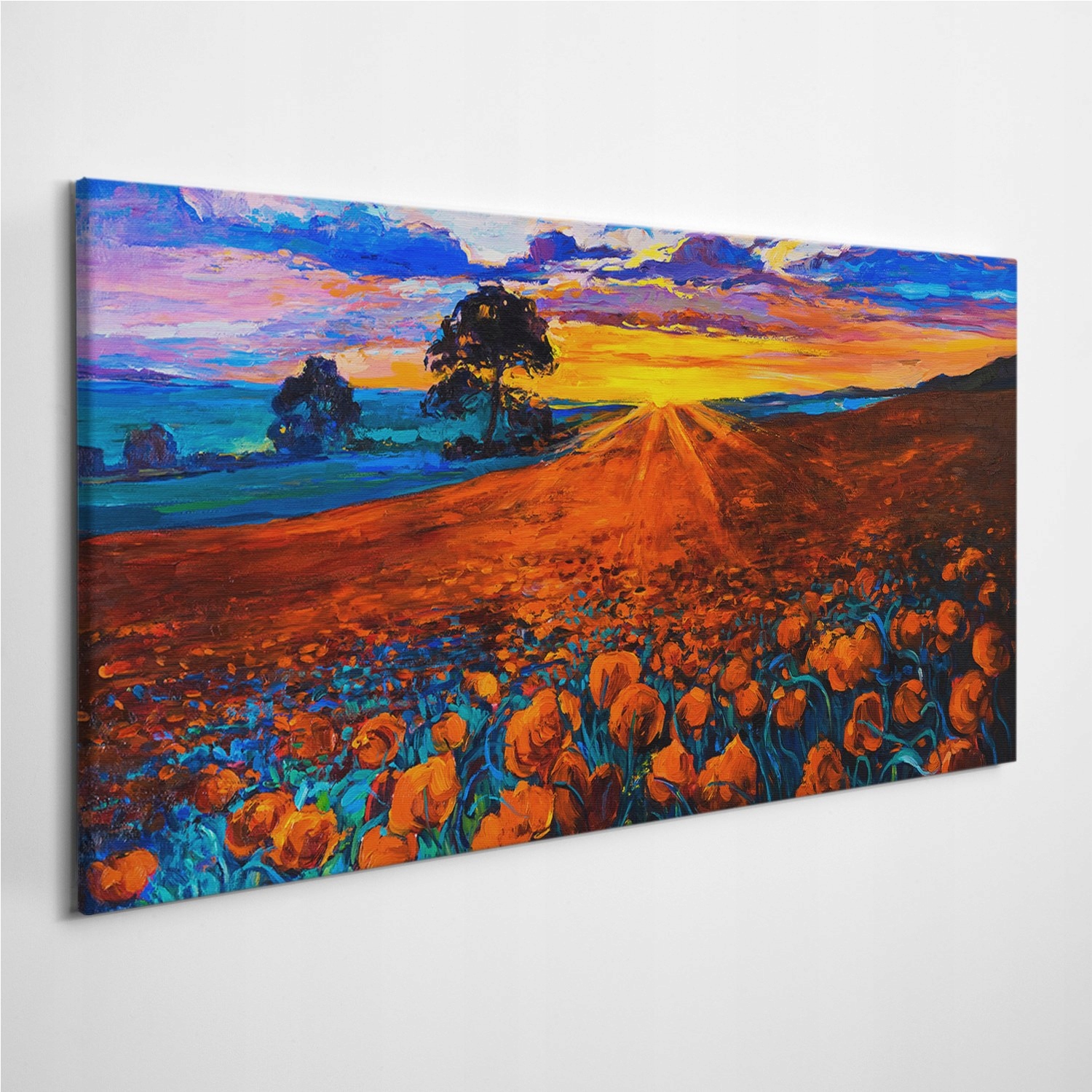 

Zdjęcie na płótnie Krajobraz Drzewa Łąka 140x70 cm