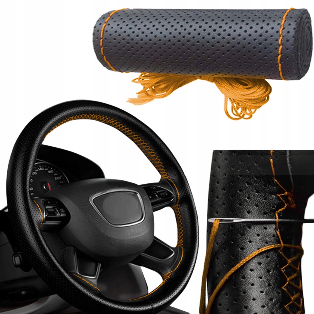 

Pokrowiec Na Kierownice Nakładka Skóra Do Obszycia