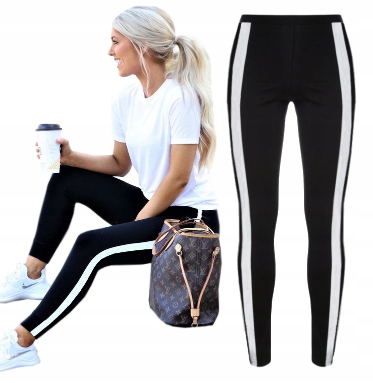 

Legginsy Bawełniane Lampas Leginsy Spodnie M_38