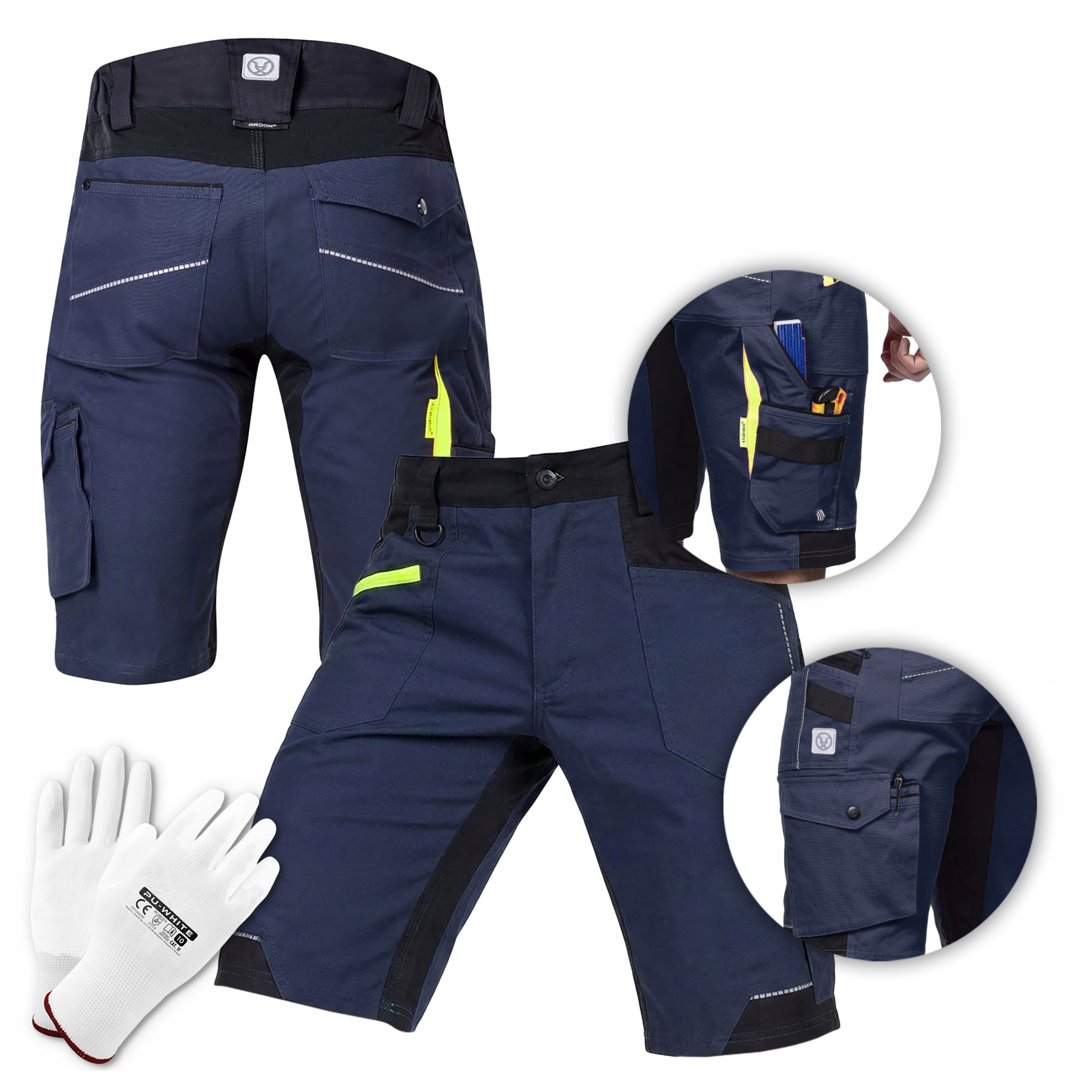 Kraťasy Pracovní krátké pánské elastické šortky Ardon 4Xstretch modré