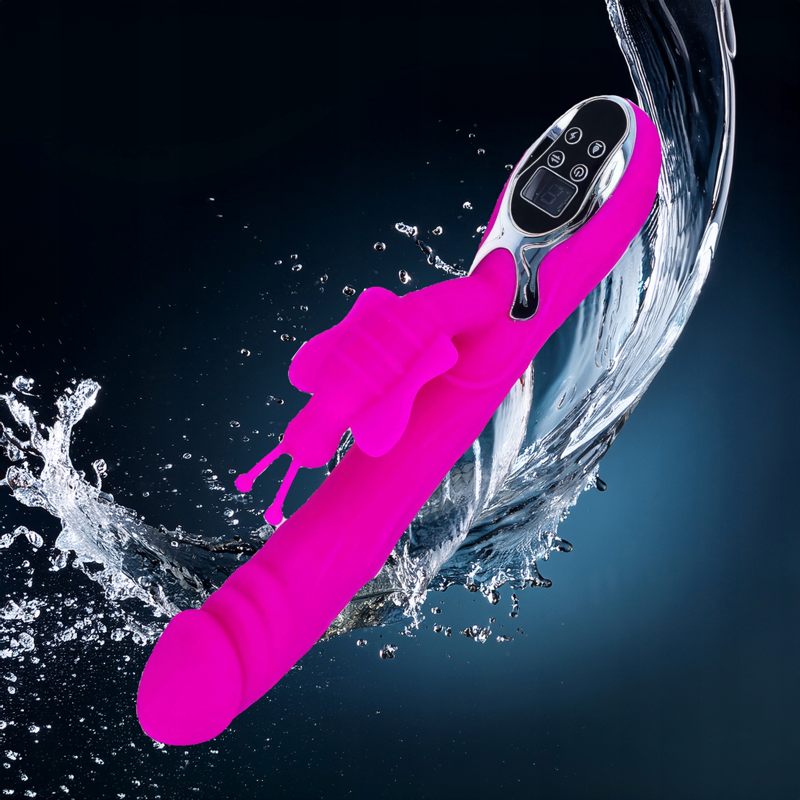 Wibrator Silikonowy Z Stymulatorem Łechtaczki Motylek Nagrzewający USB Kod producenta A420