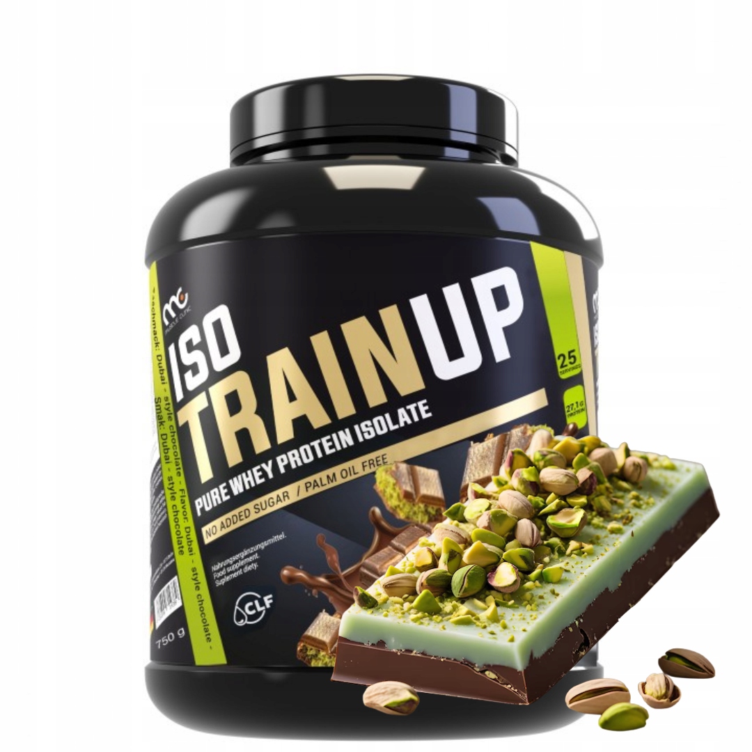 Muscle Clinic Iso Train Up 750 g Wpi proteinový izolát dubajská čokoláda